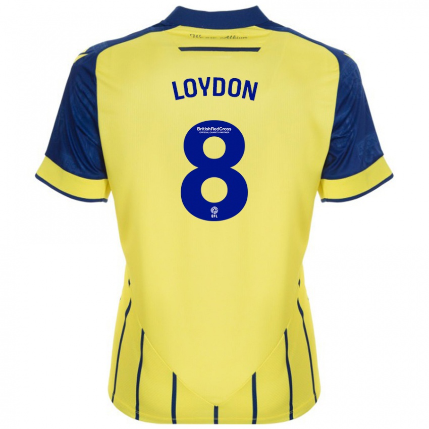 Kinderen Abi Loydon #8 Geel Blauw Uitshirt Uittenue 2024/25 T-Shirt België