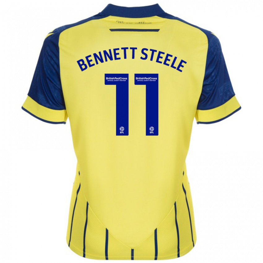 Kinderen Lizzie Bennett-Steele #11 Geel Blauw Uitshirt Uittenue 2024/25 T-Shirt België