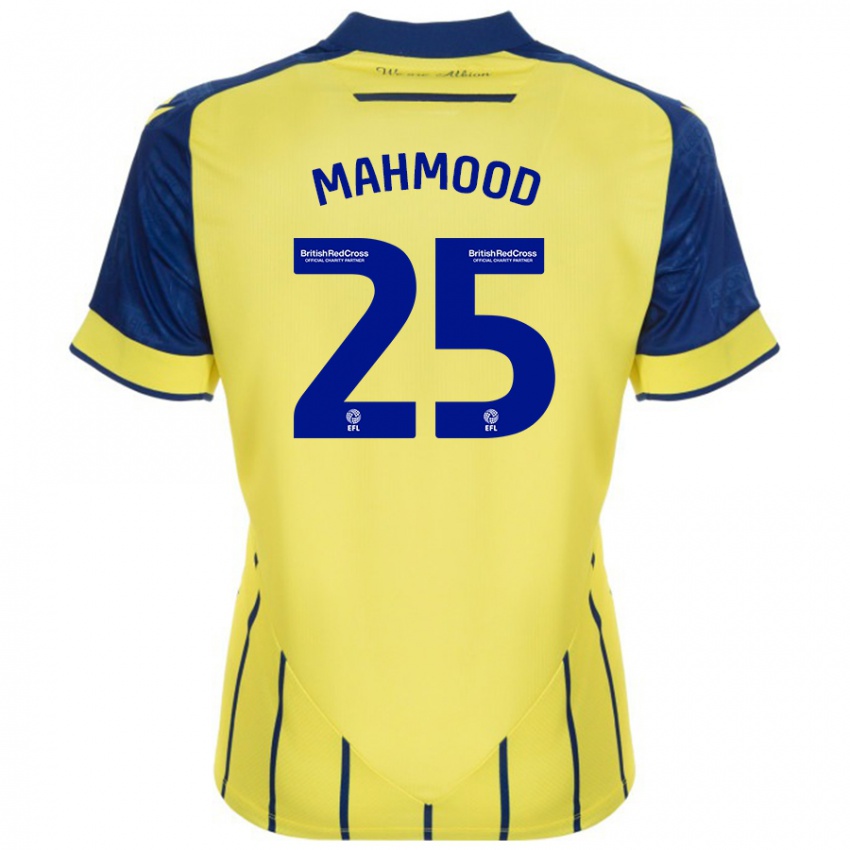 Kinderen Mahmood #25 Geel Blauw Uitshirt Uittenue 2024/25 T-Shirt België