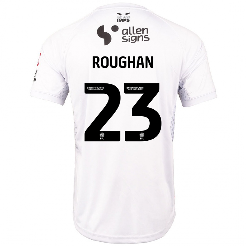 Kinderen Sean Roughan #23 Rood Wit Uitshirt Uittenue 2024/25 T-Shirt België