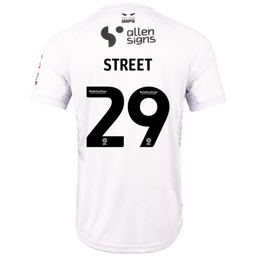 Kinderen Robert Street #29 Rood Wit Uitshirt Uittenue 2024/25 T-Shirt België