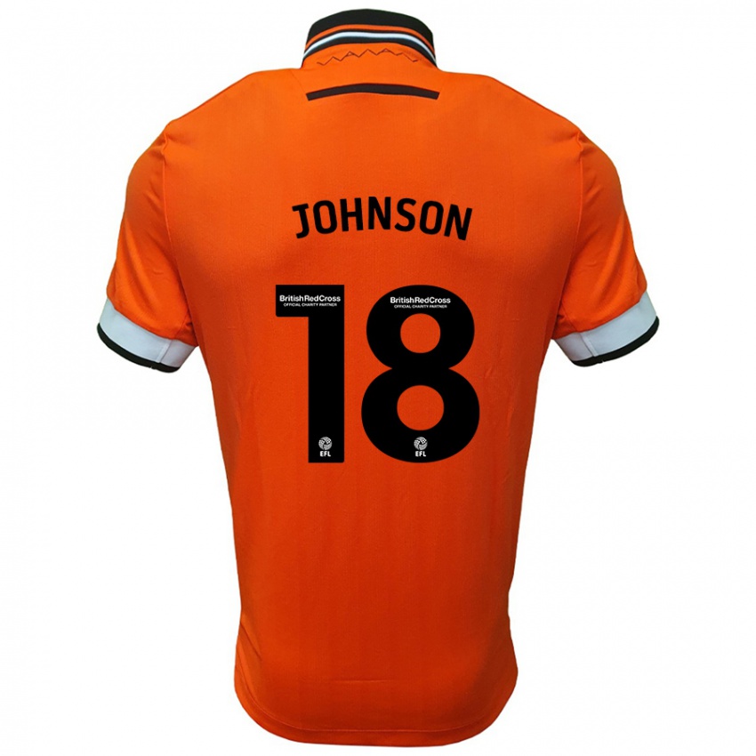 Enfant Maillot Marvin Johnson #18 Orange Blanc Tenues Extérieur 2024/25 T-Shirt Belgique