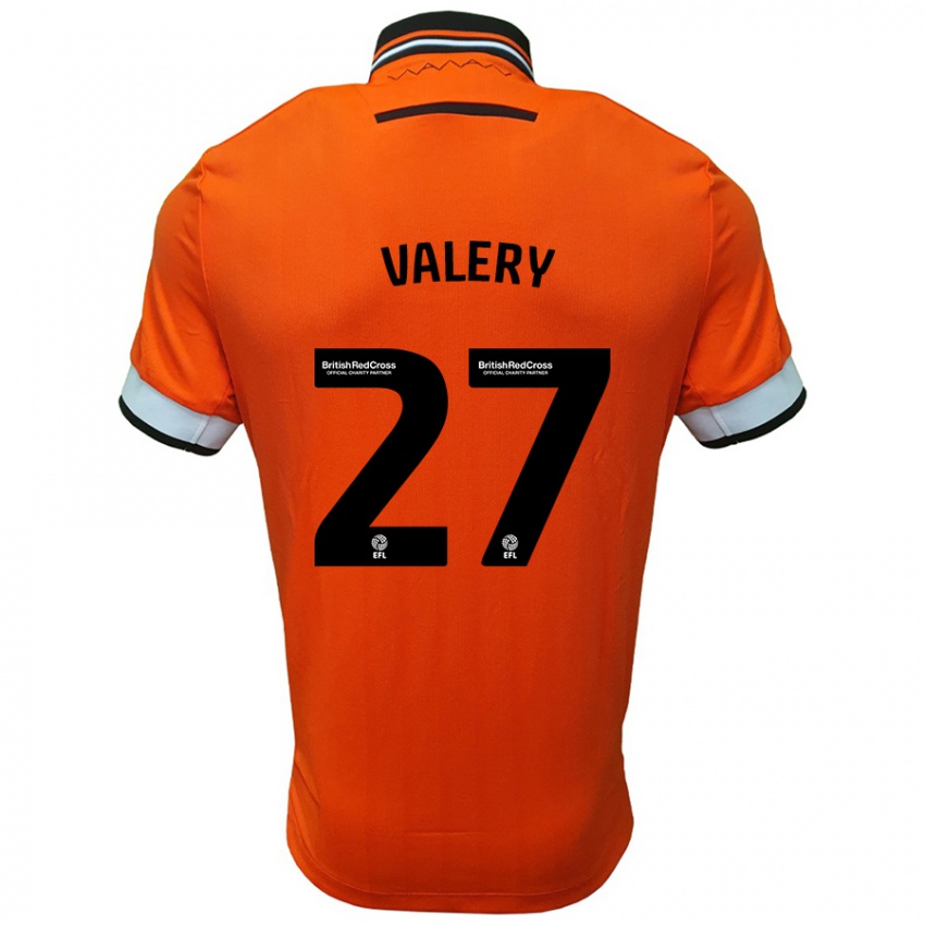 Enfant Maillot Yan Valery #27 Orange Blanc Tenues Extérieur 2024/25 T-Shirt Belgique