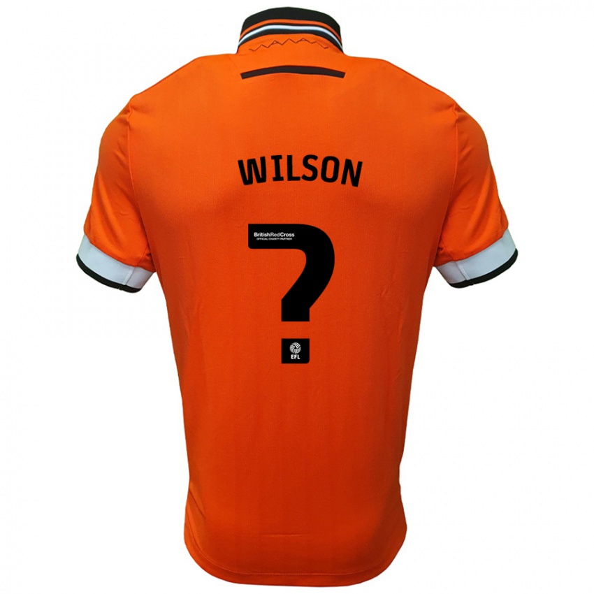 Kinderen Ryan Wilson #0 Oranje Wit Uitshirt Uittenue 2024/25 T-Shirt België