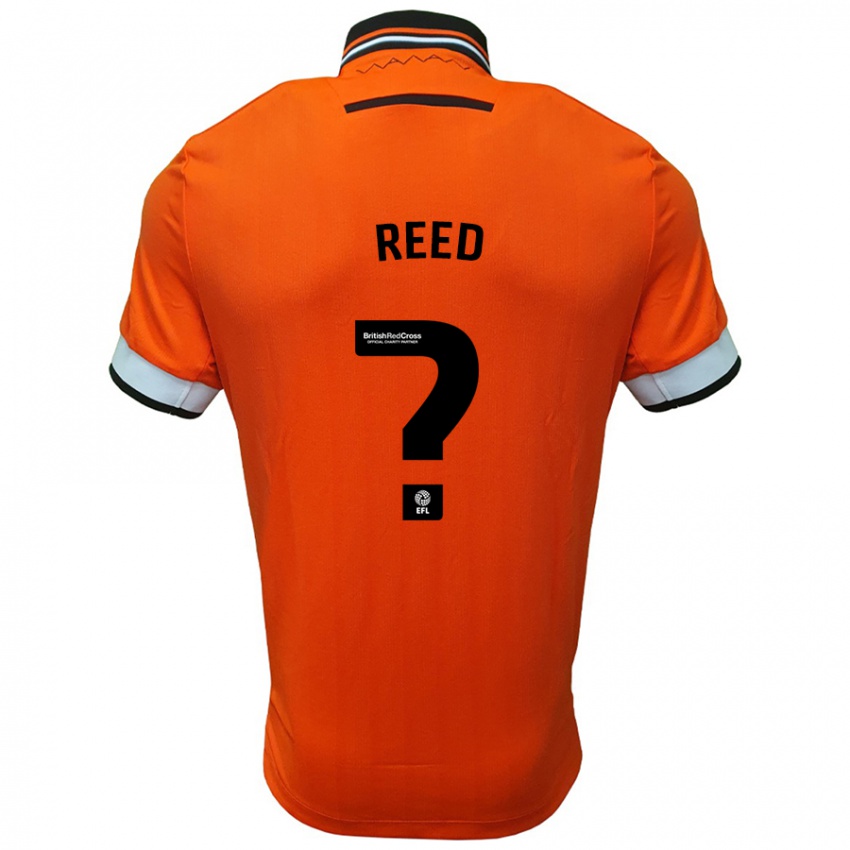 Enfant Maillot Sam Reed #0 Orange Blanc Tenues Extérieur 2024/25 T-Shirt Belgique