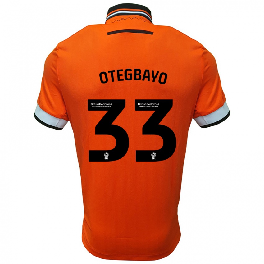 Kinderen Gabriel Otegbayo #33 Oranje Wit Uitshirt Uittenue 2024/25 T-Shirt België