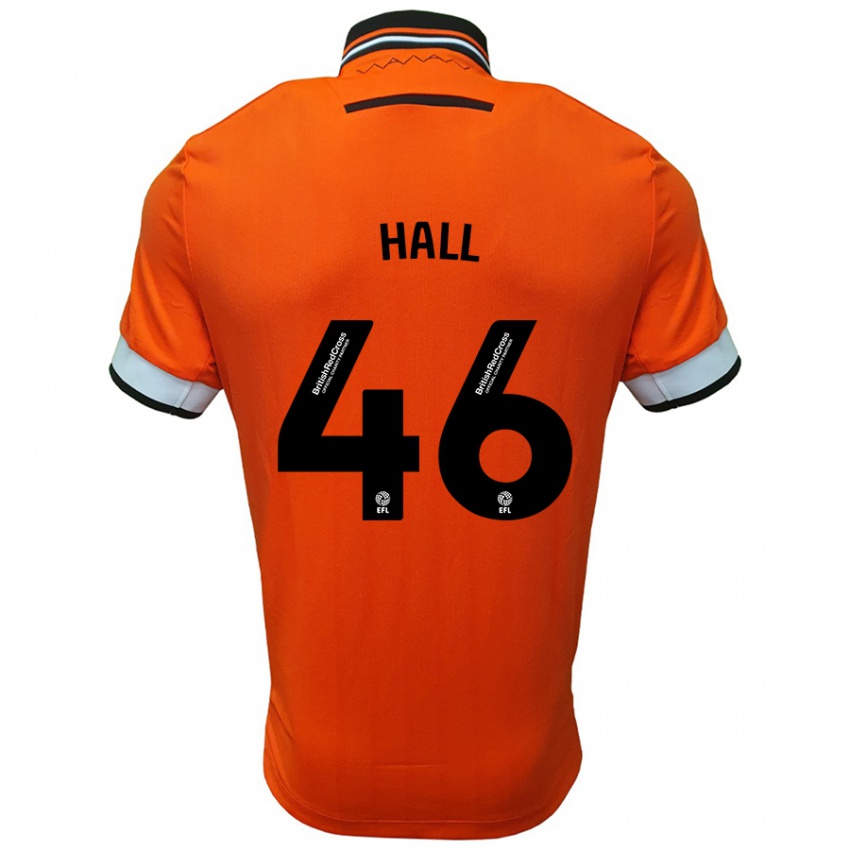 Enfant Maillot Jack Hall #46 Orange Blanc Tenues Extérieur 2024/25 T-Shirt Belgique