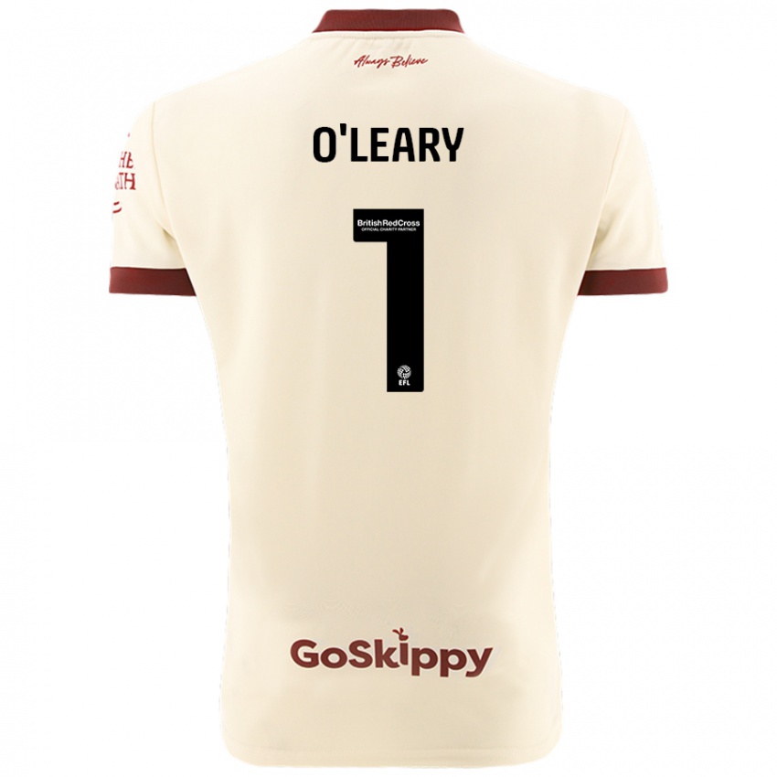 Kinderen Max O'leary #1 Crèmewit Uitshirt Uittenue 2024/25 T-Shirt België