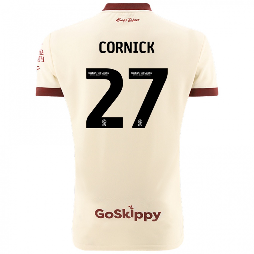 Kinderen Harry Cornick #27 Crèmewit Uitshirt Uittenue 2024/25 T-Shirt België