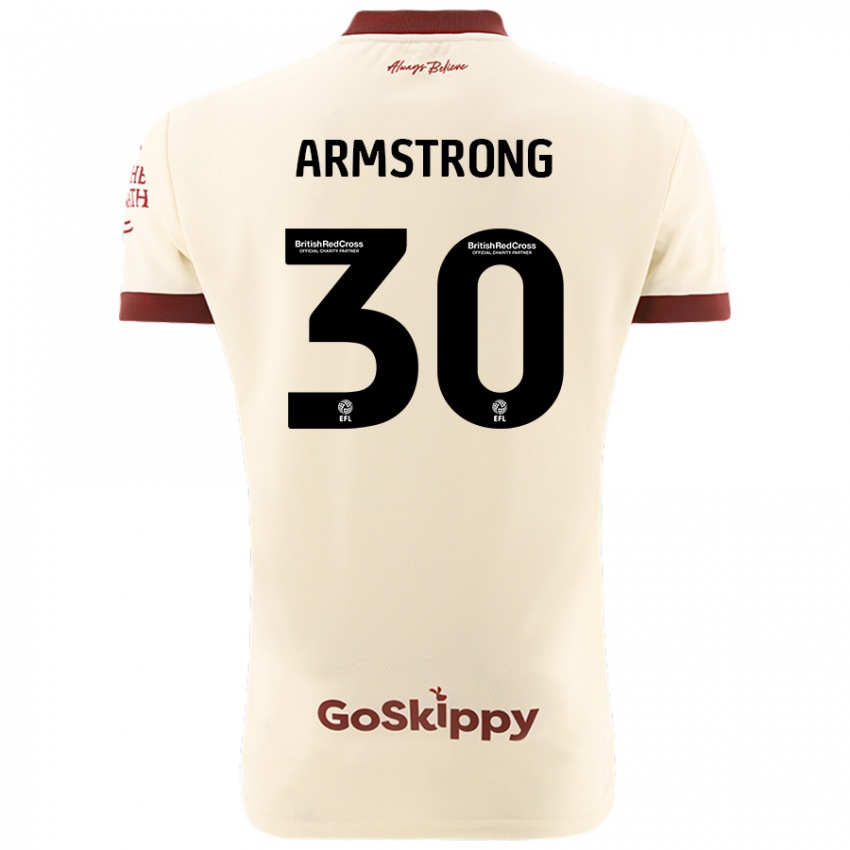 Kinderen Sinclair Armstrong #30 Crèmewit Uitshirt Uittenue 2024/25 T-Shirt België