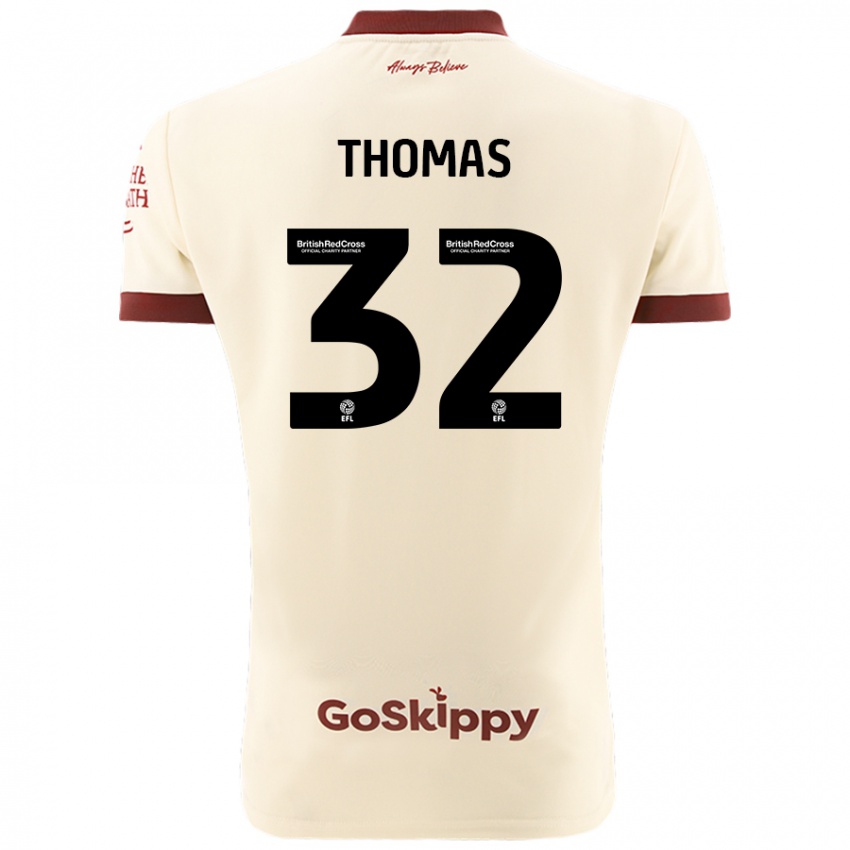 Kinderen Lewis Thomas #32 Crèmewit Uitshirt Uittenue 2024/25 T-Shirt België