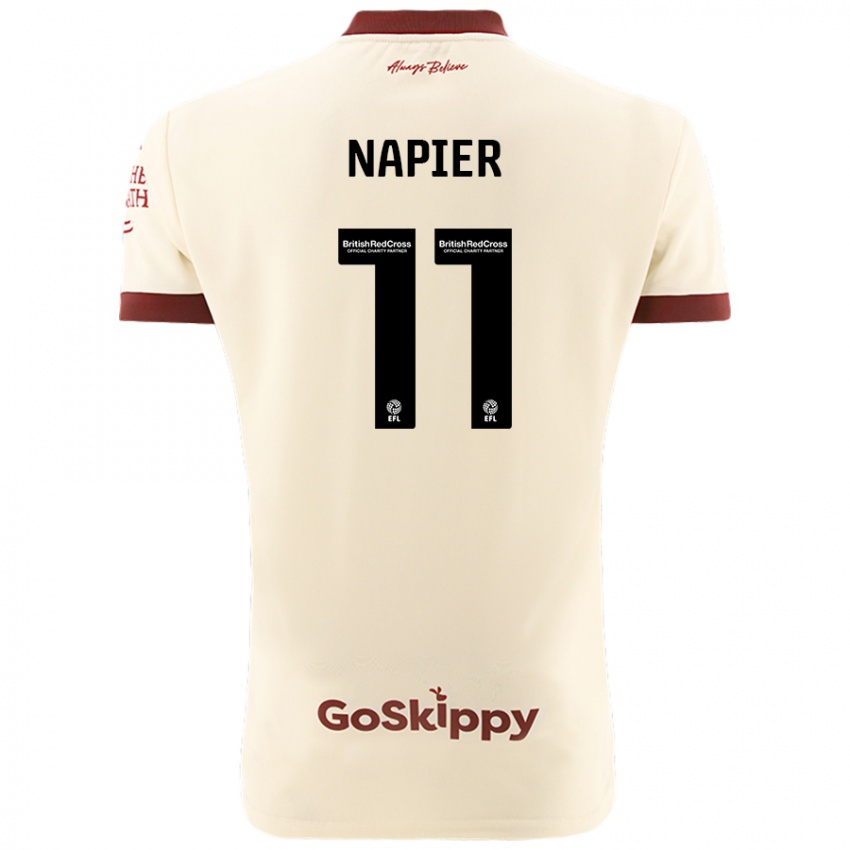 Kinderen Jamie-Lee Napier #11 Crèmewit Uitshirt Uittenue 2024/25 T-Shirt België