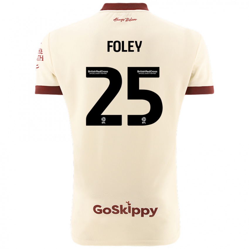 Kinderen Erin Foley #25 Crèmewit Uitshirt Uittenue 2024/25 T-Shirt België