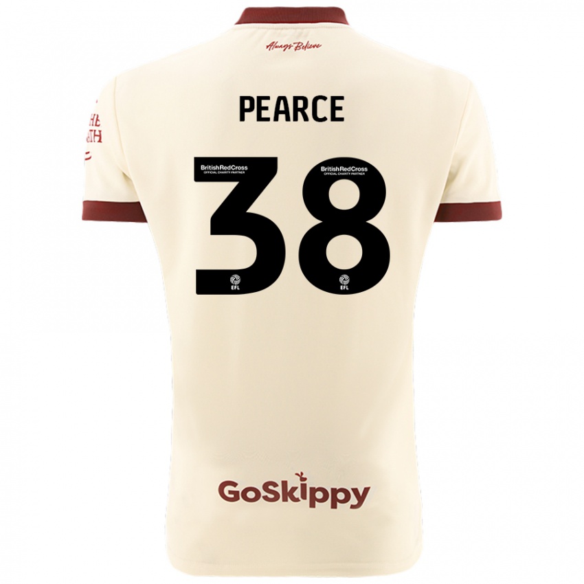 Kinderen Manon Pearce #38 Crèmewit Uitshirt Uittenue 2024/25 T-Shirt België