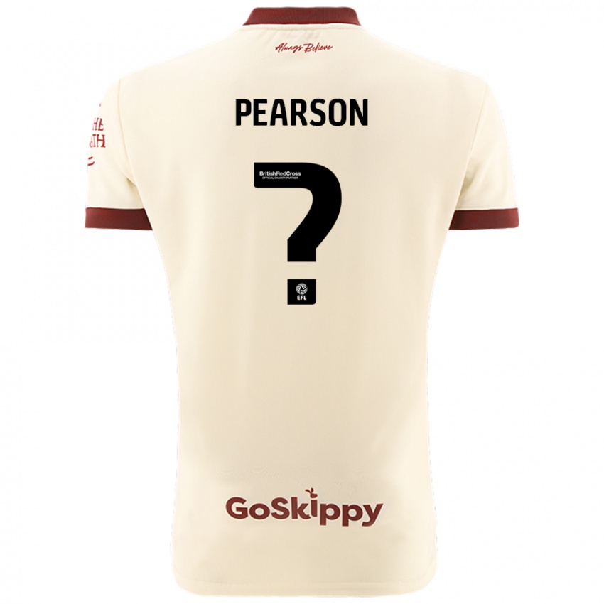 Kinderen Sam Pearson #0 Crèmewit Uitshirt Uittenue 2024/25 T-Shirt België