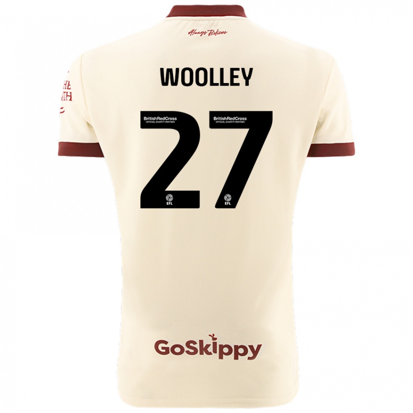 Kinderen Jesse Woolley #27 Crèmewit Uitshirt Uittenue 2024/25 T-Shirt België