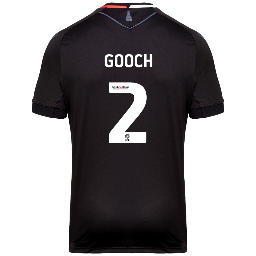 Enfant Maillot Lynden Gooch #2 Noir Tenues Extérieur 2024/25 T-Shirt Belgique