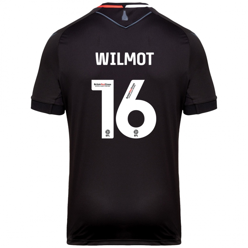 Enfant Maillot Ben Wilmot #16 Noir Tenues Extérieur 2024/25 T-Shirt Belgique