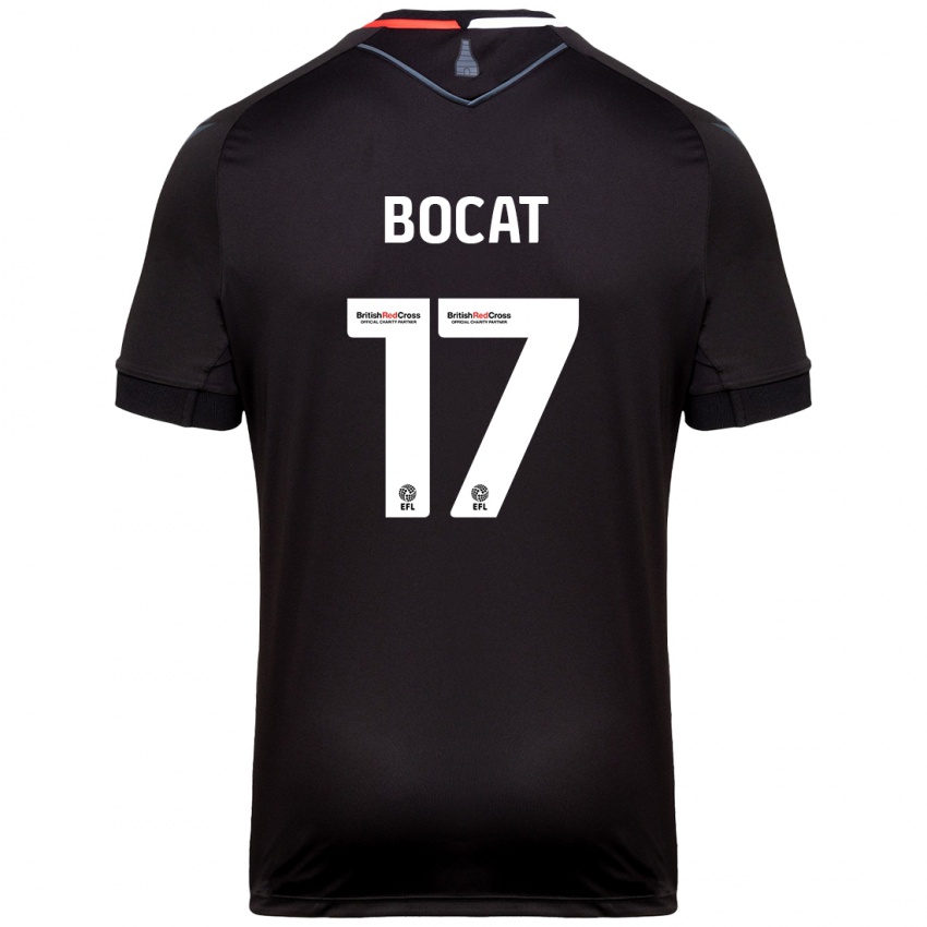 Kinderen Eric-Junior Bocat #17 Zwart Uitshirt Uittenue 2024/25 T-Shirt België