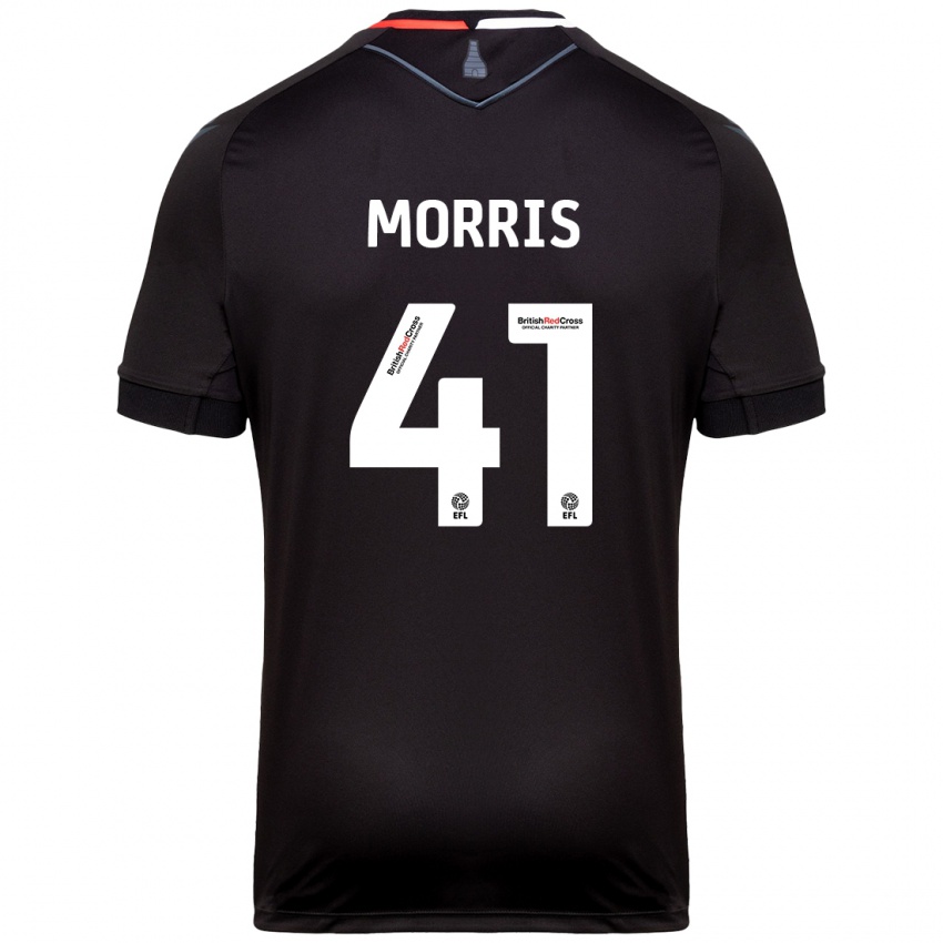 Enfant Maillot Scott Morris #41 Noir Tenues Extérieur 2024/25 T-Shirt Belgique