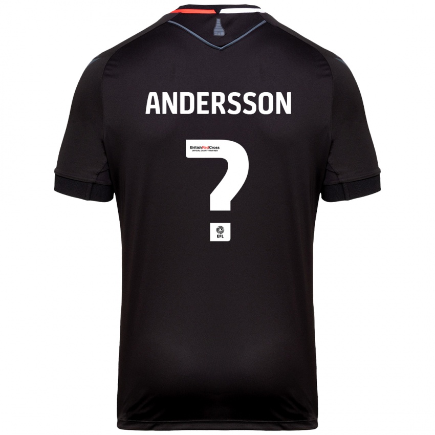 Kinderen Edwin Andersson #0 Zwart Uitshirt Uittenue 2024/25 T-Shirt België