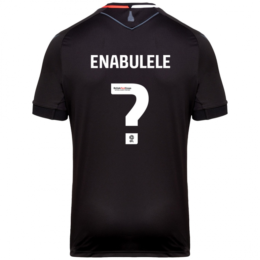 Enfant Maillot Oghosaiwi Enabulele #0 Noir Tenues Extérieur 2024/25 T-Shirt Belgique