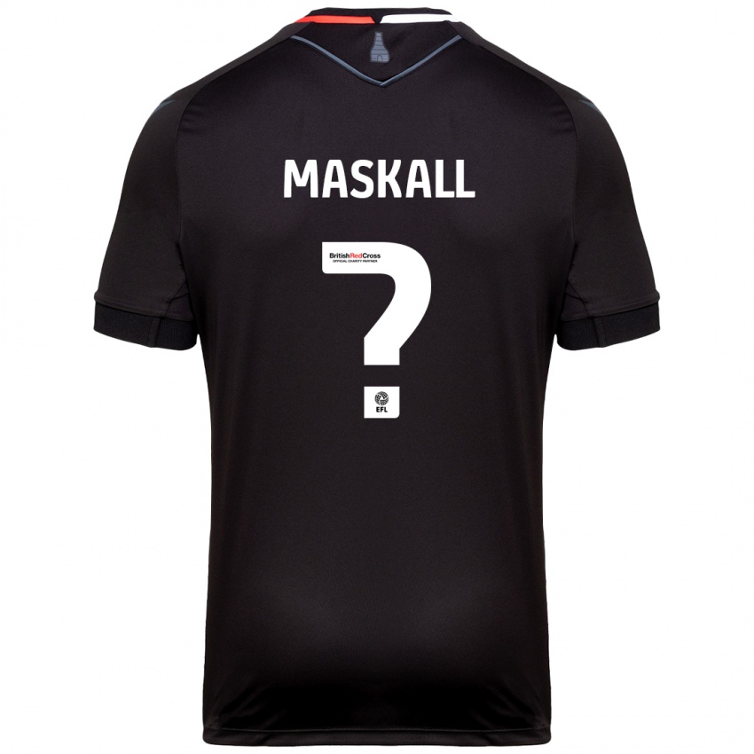 Enfant Maillot Josh Maskall #0 Noir Tenues Extérieur 2024/25 T-Shirt Belgique