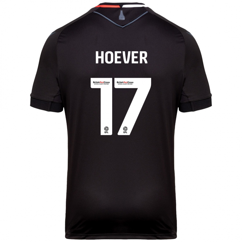 Kinderen Ki-Jana Hoever #17 Zwart Uitshirt Uittenue 2024/25 T-Shirt België