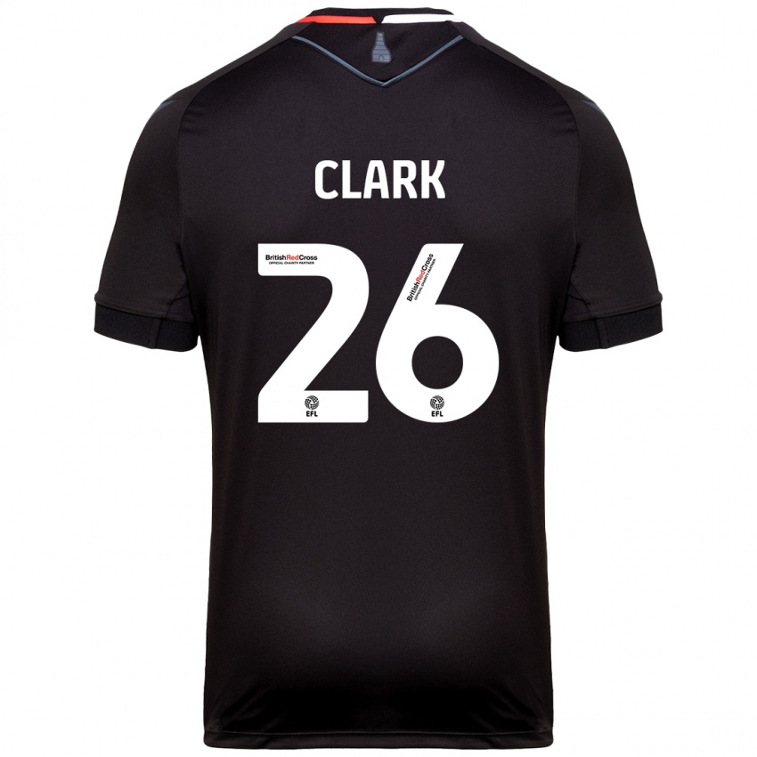 Enfant Maillot Ciaran Clark #26 Noir Tenues Extérieur 2024/25 T-Shirt Belgique