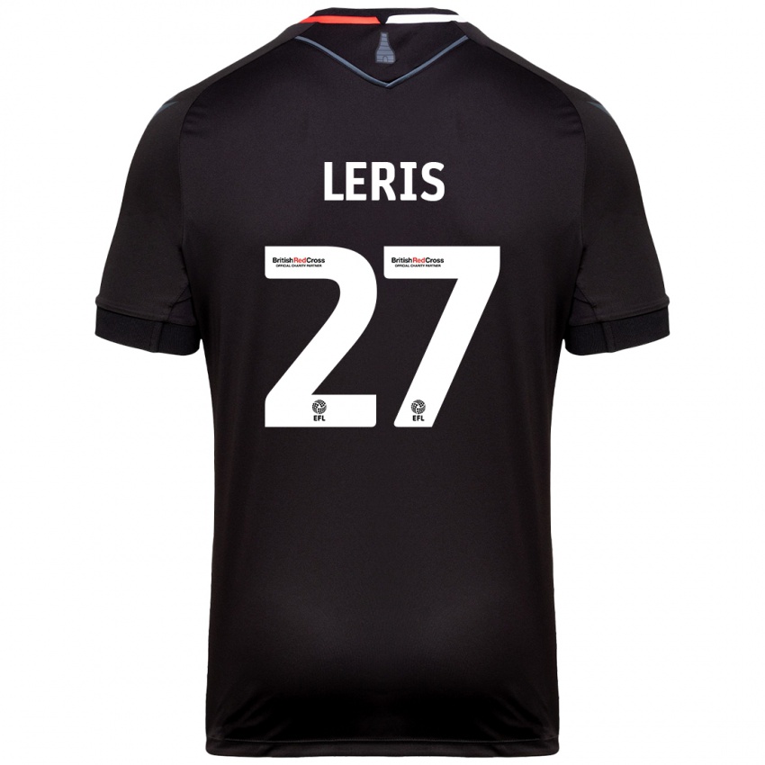 Enfant Maillot Mehdi Léris #27 Noir Tenues Extérieur 2024/25 T-Shirt Belgique