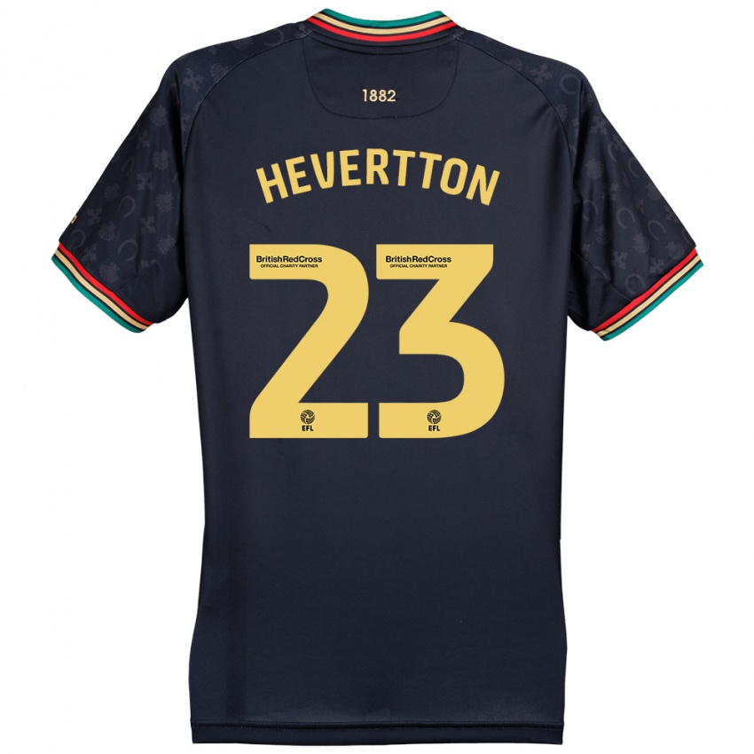 Kinderen Hevertton #23 Donker Marineblauw Uitshirt Uittenue 2024/25 T-Shirt België