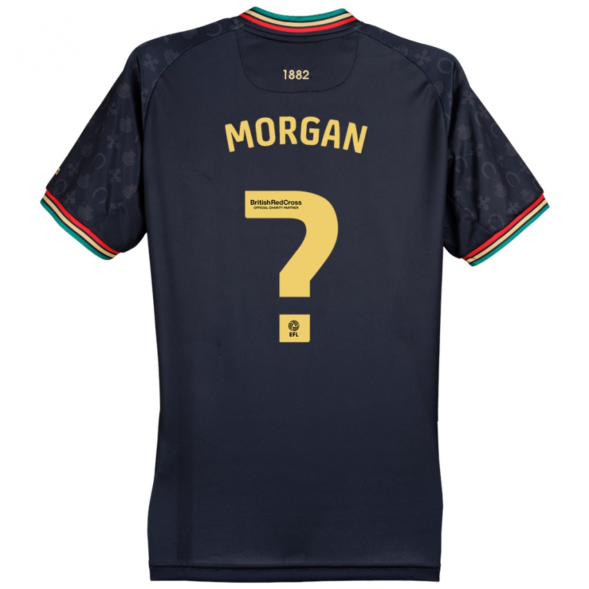 Kinderen Kieran Morgan #0 Donker Marineblauw Uitshirt Uittenue 2024/25 T-Shirt België