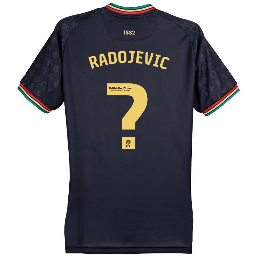 Kinderen Luka Radojevic #0 Donker Marineblauw Uitshirt Uittenue 2024/25 T-Shirt België