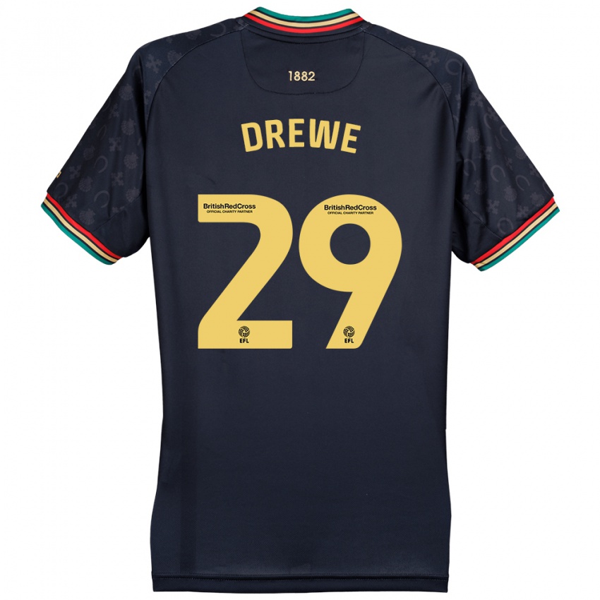 Kinderen Aaron Drewe #29 Donker Marineblauw Uitshirt Uittenue 2024/25 T-Shirt België