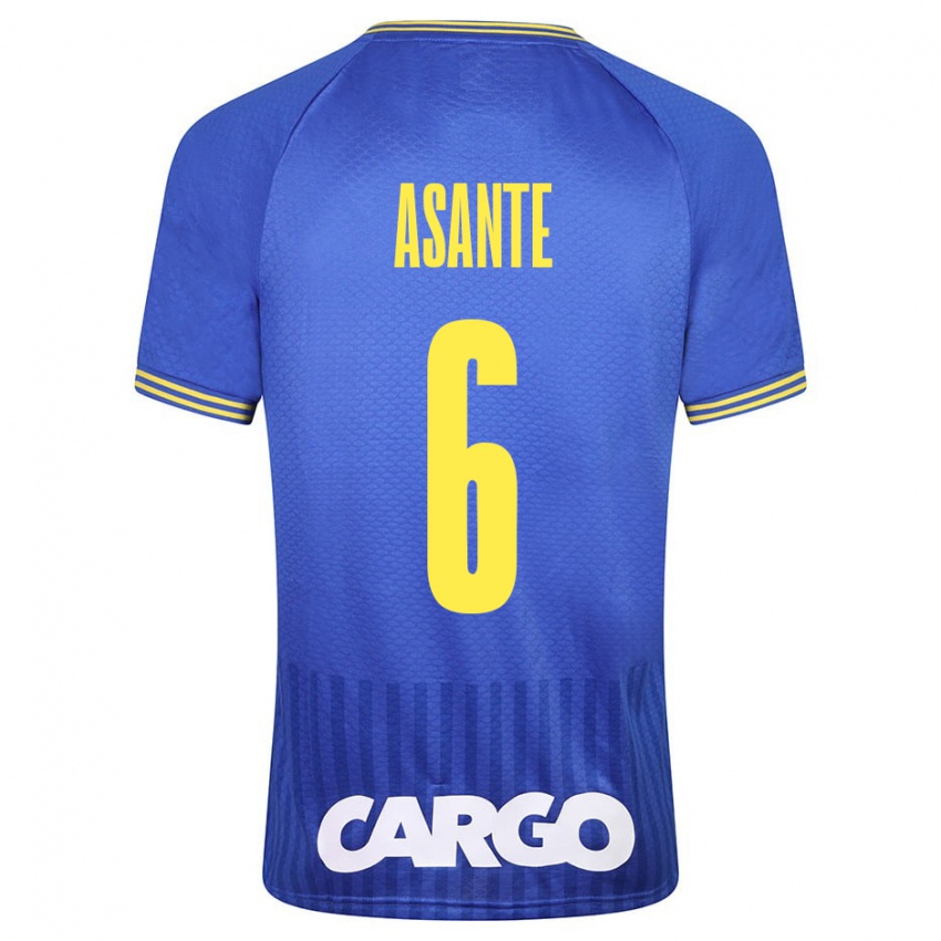 Kinderen Tyrese Asante #6 Wit Uitshirt Uittenue 2024/25 T-Shirt België