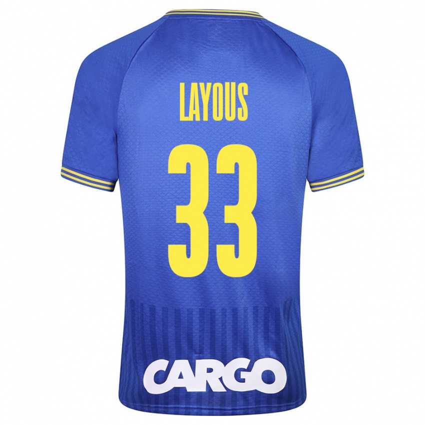 Kinderen Hisham Layous #33 Wit Uitshirt Uittenue 2024/25 T-Shirt België