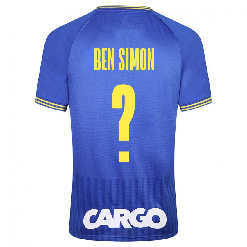 Kinderen Ilay Ben Simon #0 Wit Uitshirt Uittenue 2024/25 T-Shirt België