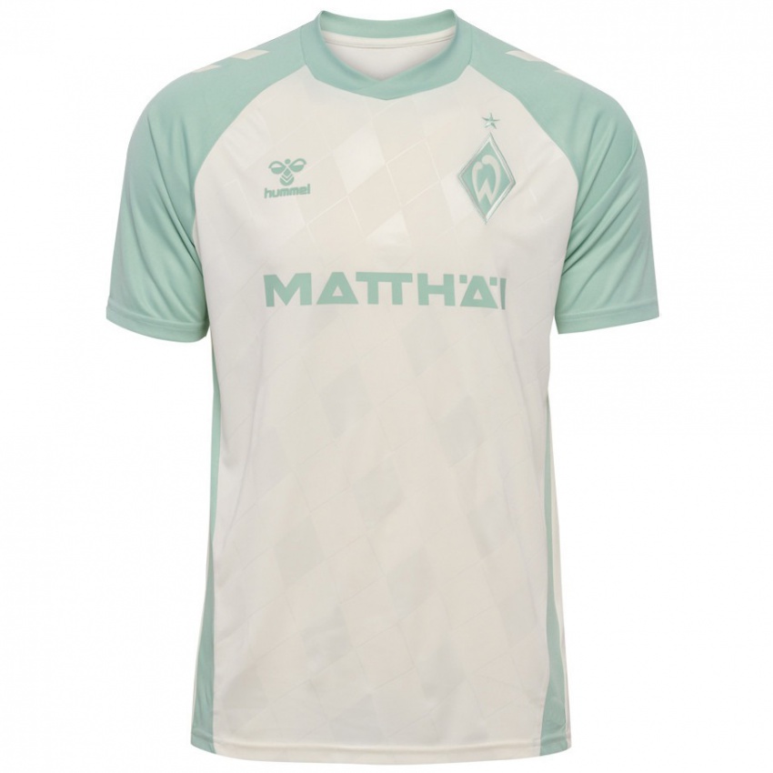 Kinderen Mats Heitmann #3 Off-White Lichtgroen Uitshirt Uittenue 2024/25 T-Shirt België