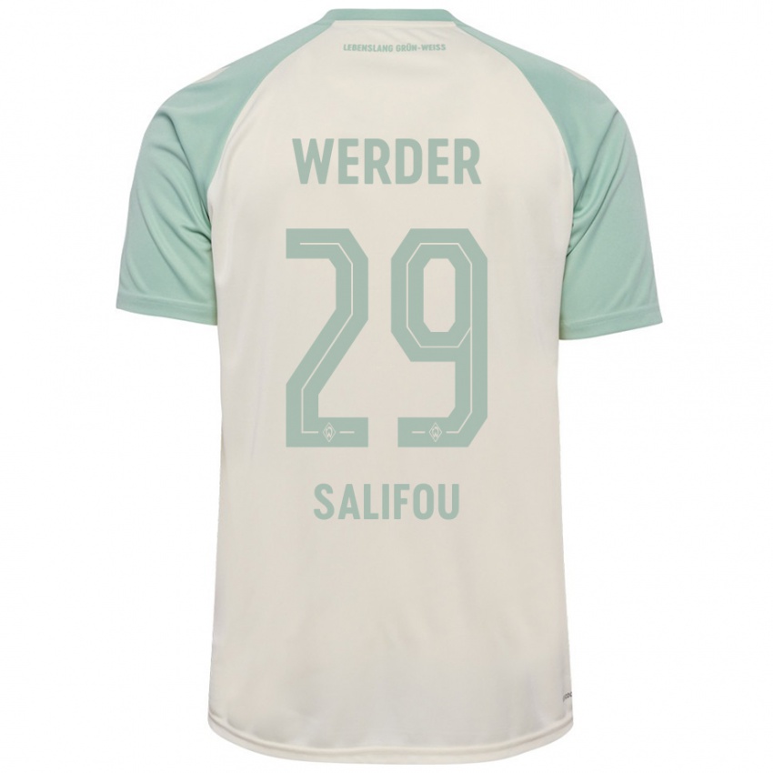 Kinderen Dikeni Salifou #29 Off-White Lichtgroen Uitshirt Uittenue 2024/25 T-Shirt België