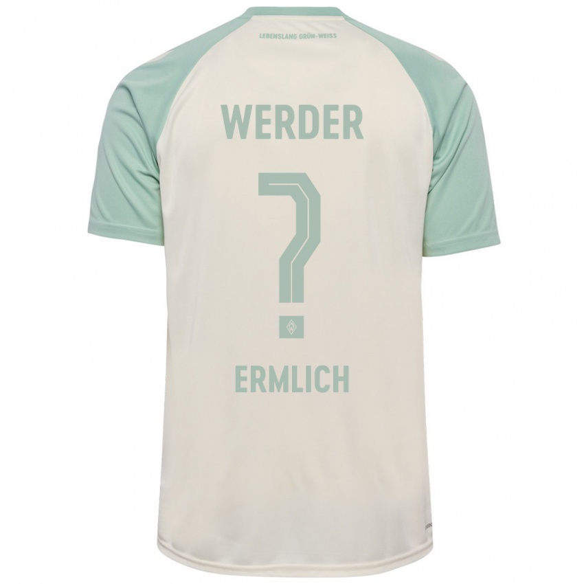 Kinderen Kjell Ermlich #0 Off-White Lichtgroen Uitshirt Uittenue 2024/25 T-Shirt België