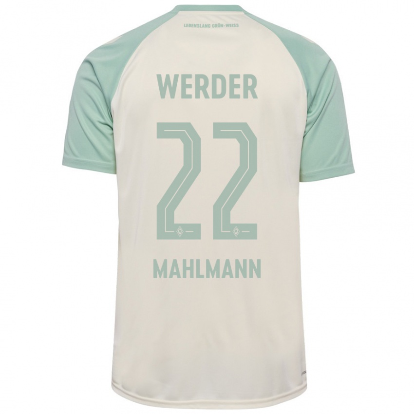 Kinderen Justus Mahlmann #22 Off-White Lichtgroen Uitshirt Uittenue 2024/25 T-Shirt België