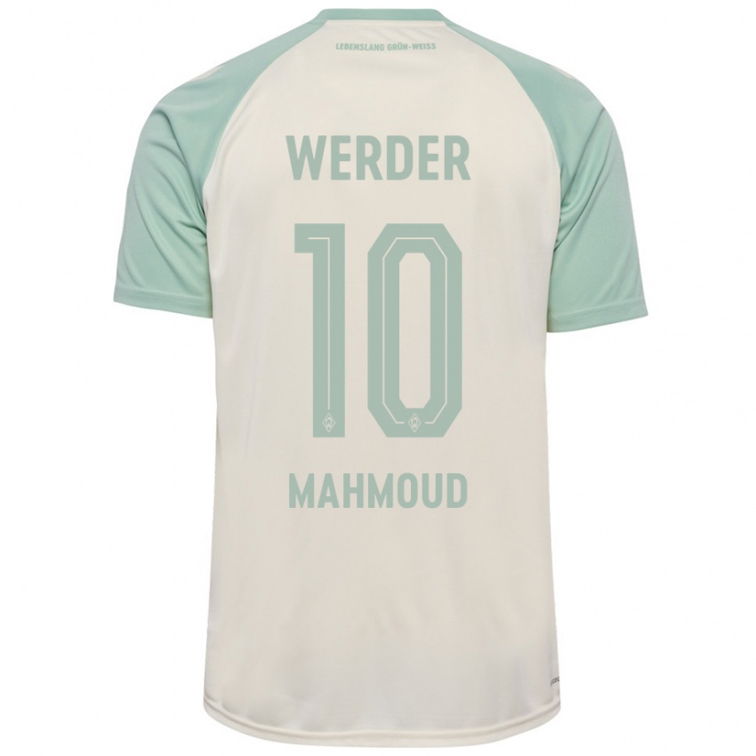 Enfant Maillot Tuana Mahmoud #10 Blanc Cassé Vert Clair Tenues Extérieur 2024/25 T-Shirt Belgique