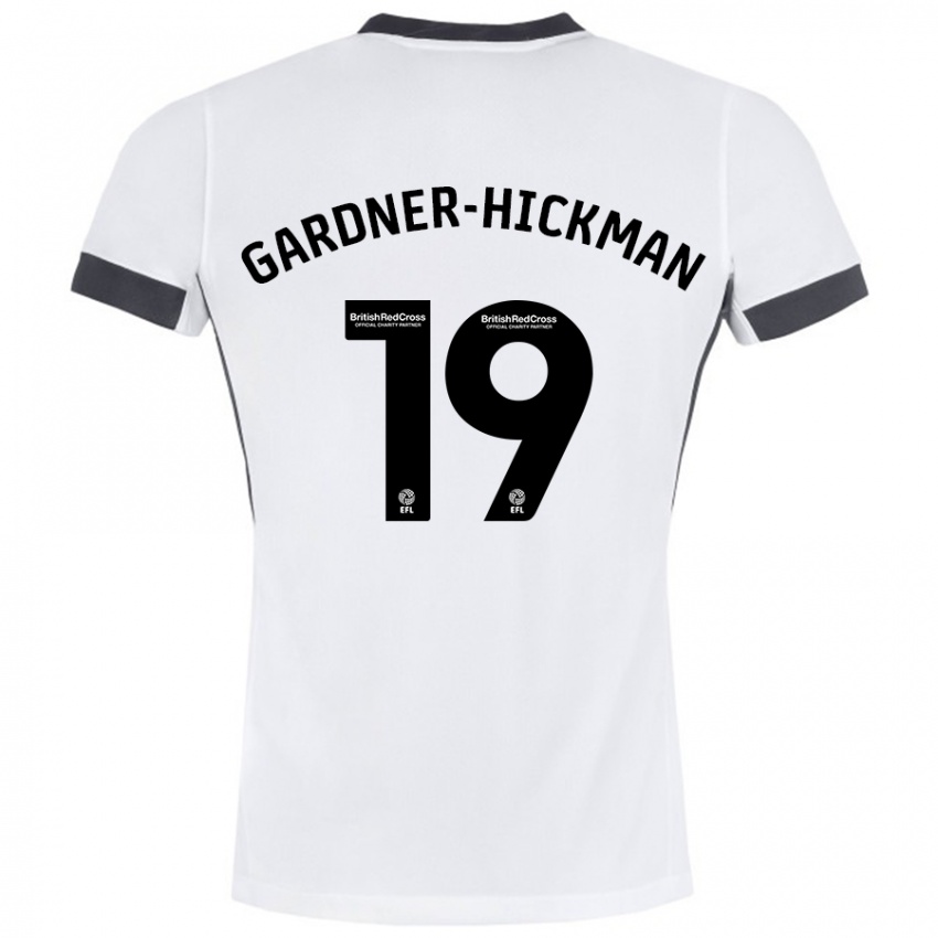 Kinderen Taylor Gardner-Hickman #19 Wit Zwart Uitshirt Uittenue 2024/25 T-Shirt België