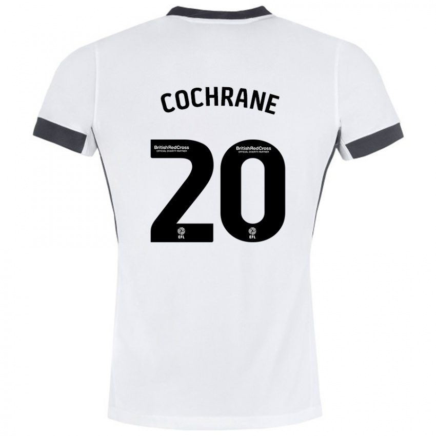 Kinderen Alex Cochrane #20 Wit Zwart Uitshirt Uittenue 2024/25 T-Shirt België