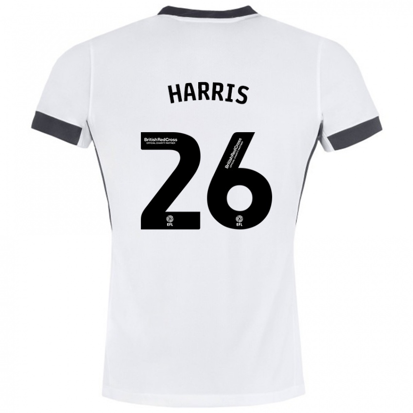 Kinderen Luke Harris #26 Wit Zwart Uitshirt Uittenue 2024/25 T-Shirt België