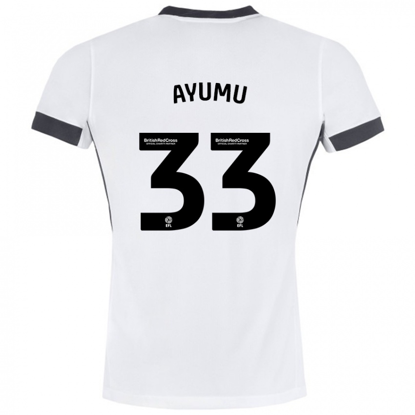 Kinderen Ayumu Yokoyama #33 Wit Zwart Uitshirt Uittenue 2024/25 T-Shirt België