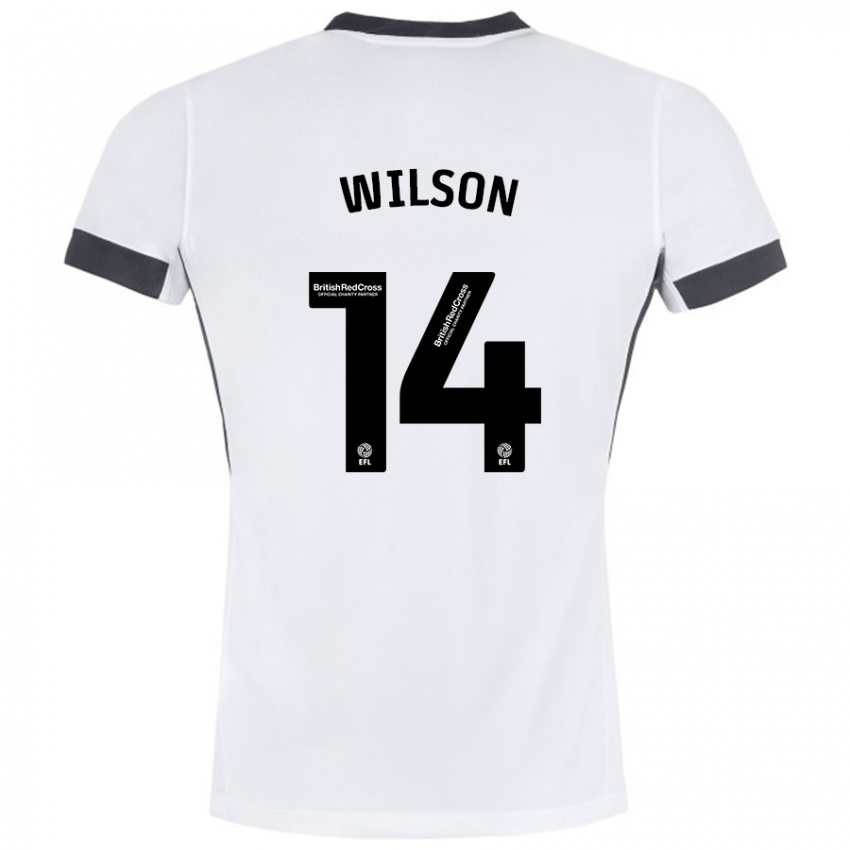 Kinderen Siobhan Wilson #14 Wit Zwart Uitshirt Uittenue 2024/25 T-Shirt België