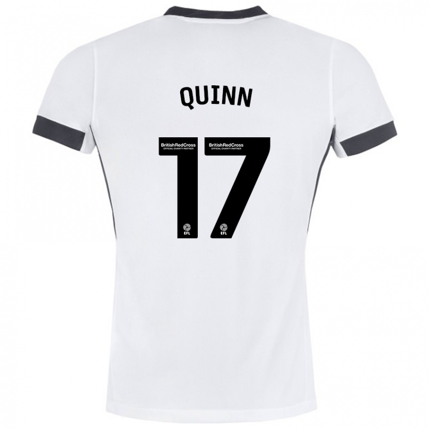 Kinderen Lucy Quinn #17 Wit Zwart Uitshirt Uittenue 2024/25 T-Shirt België