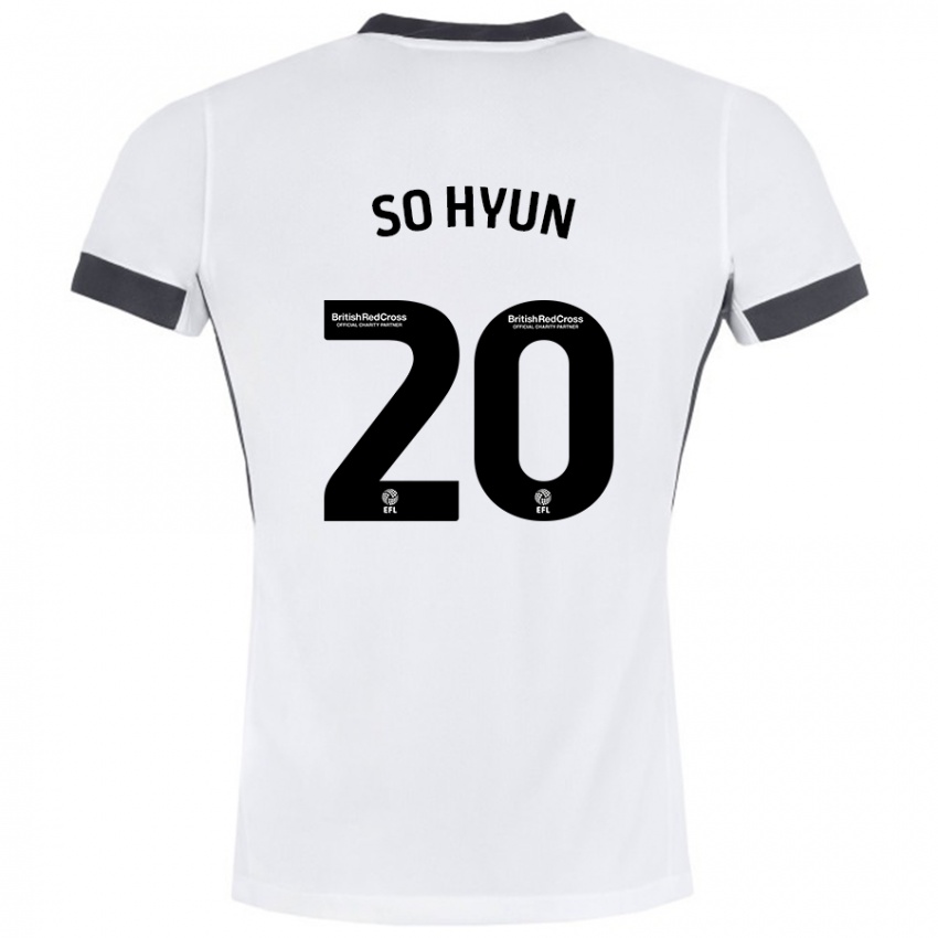 Kinderen Cho So-Hyun #20 Wit Zwart Uitshirt Uittenue 2024/25 T-Shirt België