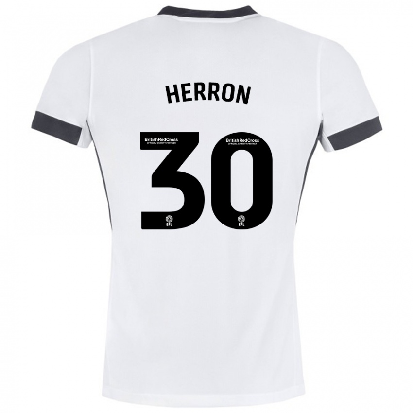 Kinderen Neve Herron #30 Wit Zwart Uitshirt Uittenue 2024/25 T-Shirt België